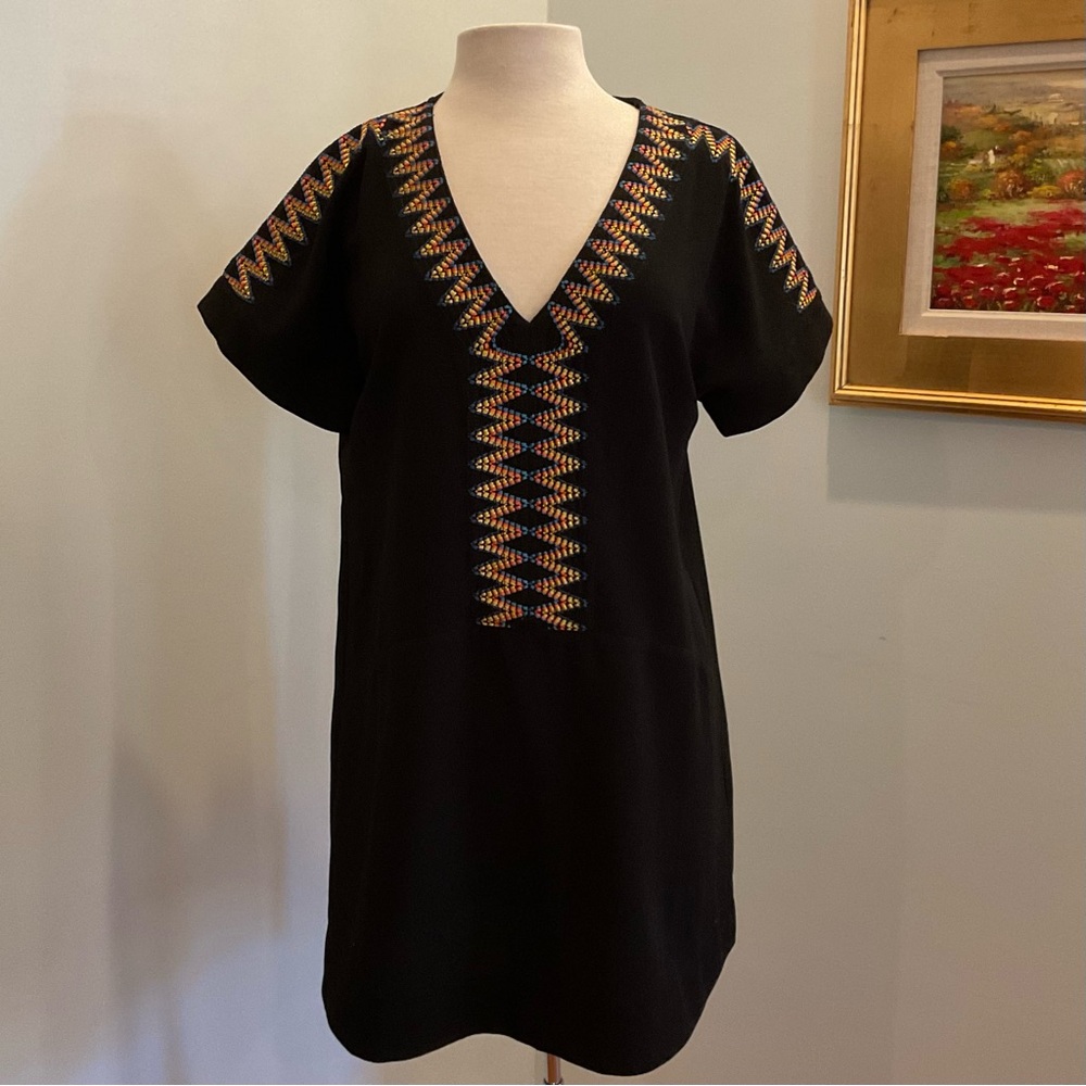 Sugarlips Black Embroidered Summer Beach Dress Coverup‎ NEW